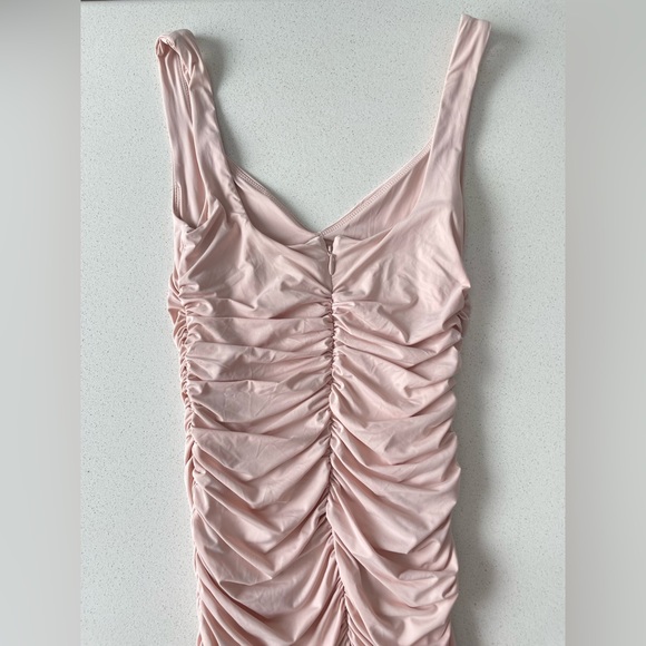 Aritzia Ten by Babaton Sparkle Dress in “Rose quartz” a light pink - Picture 4 of 6